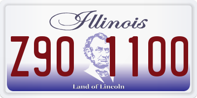 IL license plate Z901100