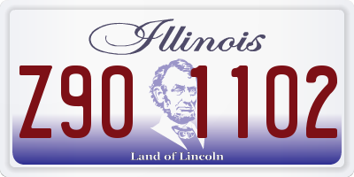 IL license plate Z901102