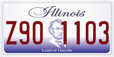 IL license plate Z901103