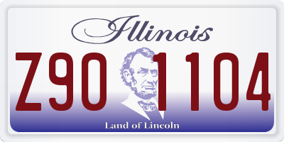 IL license plate Z901104