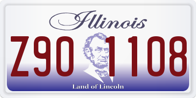 IL license plate Z901108