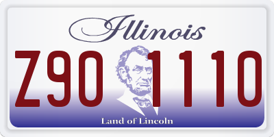 IL license plate Z901110
