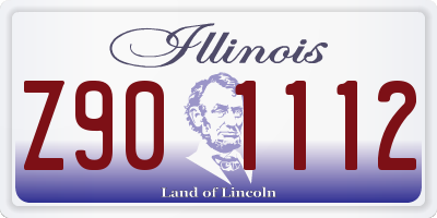 IL license plate Z901112