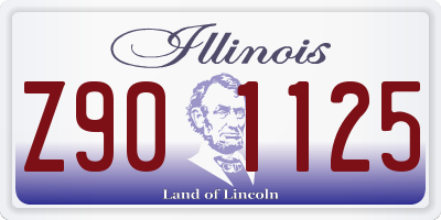IL license plate Z901125