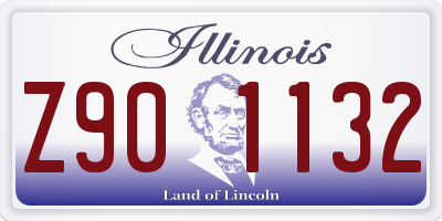 IL license plate Z901132