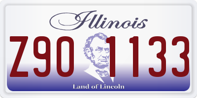 IL license plate Z901133