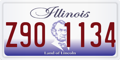 IL license plate Z901134