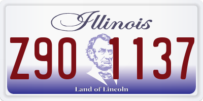 IL license plate Z901137