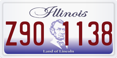 IL license plate Z901138
