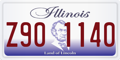 IL license plate Z901140