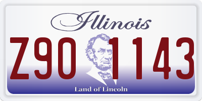 IL license plate Z901143