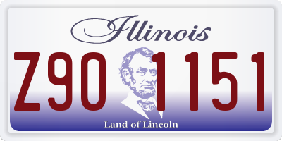 IL license plate Z901151