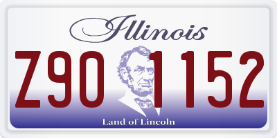 IL license plate Z901152