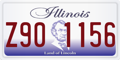 IL license plate Z901156