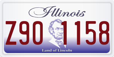 IL license plate Z901158