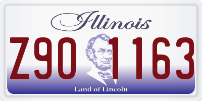 IL license plate Z901163