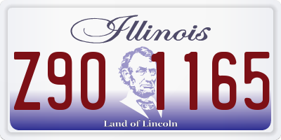 IL license plate Z901165
