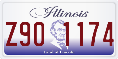 IL license plate Z901174