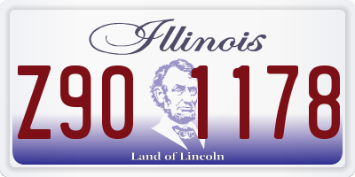 IL license plate Z901178