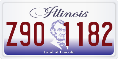 IL license plate Z901182