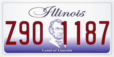 IL license plate Z901187