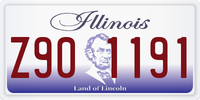 IL license plate Z901191