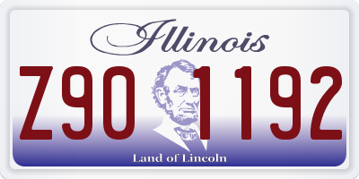 IL license plate Z901192
