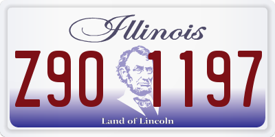 IL license plate Z901197