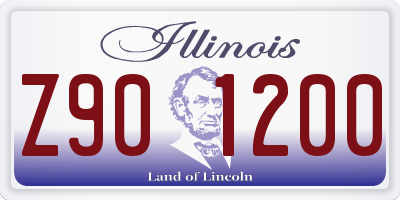 IL license plate Z901200