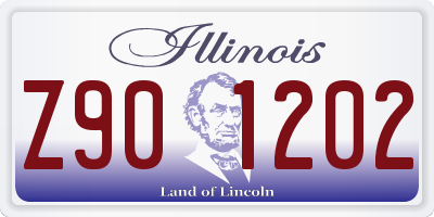 IL license plate Z901202