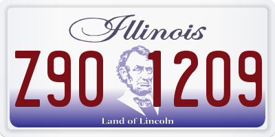 IL license plate Z901209