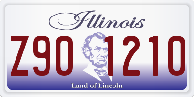 IL license plate Z901210