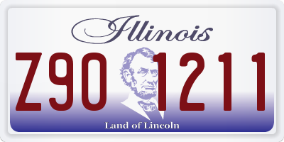 IL license plate Z901211