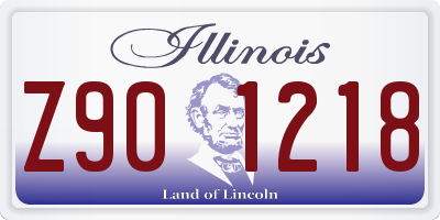 IL license plate Z901218
