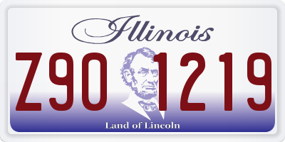 IL license plate Z901219