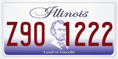 IL license plate Z901222