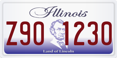 IL license plate Z901230