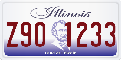 IL license plate Z901233