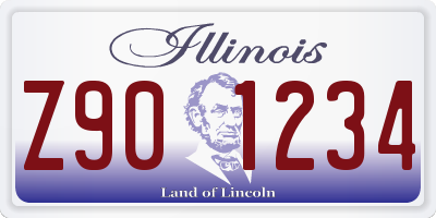 IL license plate Z901234