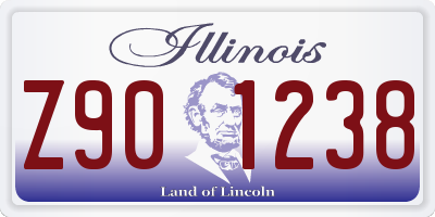 IL license plate Z901238