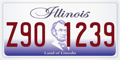 IL license plate Z901239