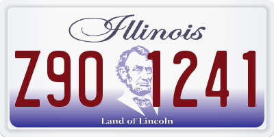 IL license plate Z901241
