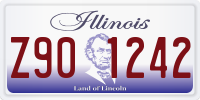 IL license plate Z901242