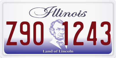 IL license plate Z901243