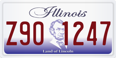 IL license plate Z901247