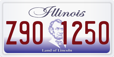 IL license plate Z901250