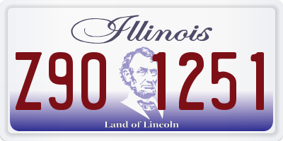 IL license plate Z901251
