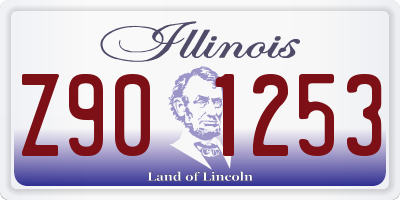 IL license plate Z901253