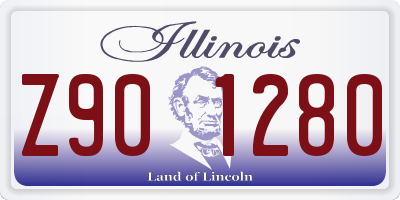 IL license plate Z901280
