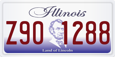 IL license plate Z901288